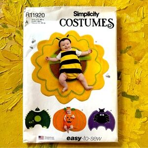 Simplicity R11920 Infants 18 Months costume Pattern Sizes XS-L. New Uncut